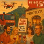 Ankündigung des Spendenabends „FIREWORK“ in der VINOTECK Owen