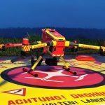 Übung der Drohneneinheit am Käppele: Flugroute und Wärmebild