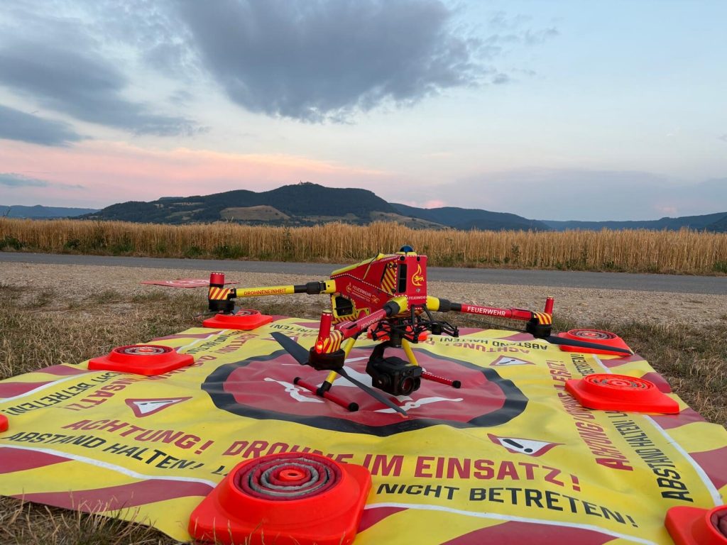 Rasterflug der Matrice 400 beim Areal Mapping