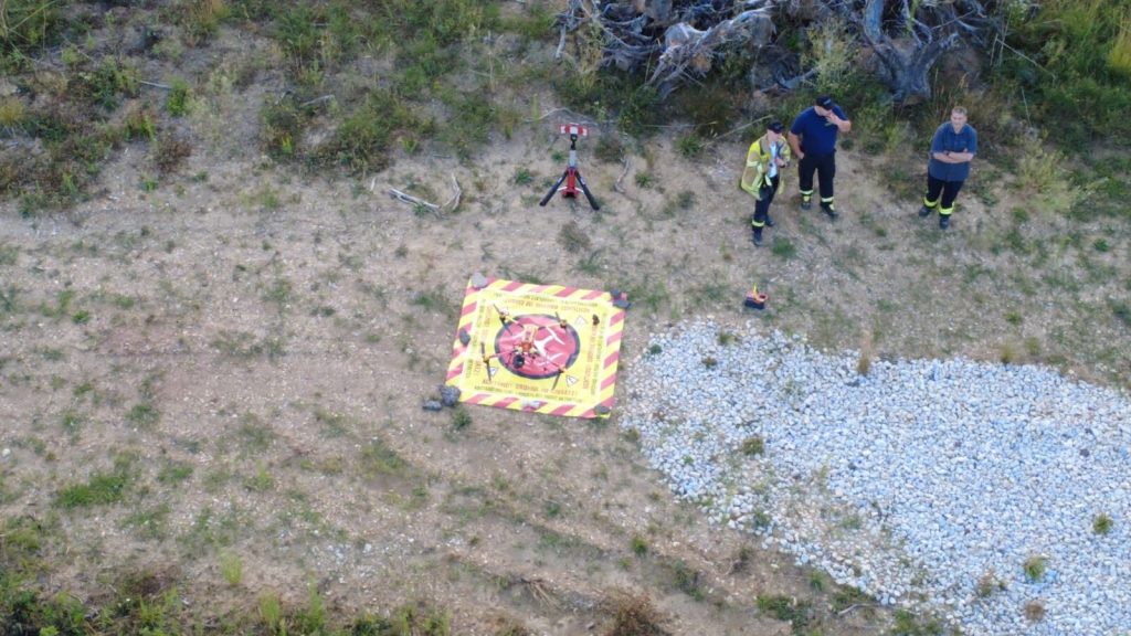 Übung der Drohneneinheit im ehemaligen Munitionslager Tiefenbachtal: Erkundung und Wärmebild