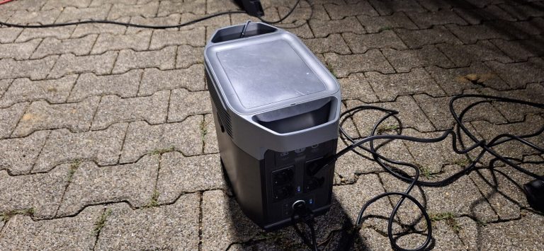 Tragbare Powerstation zur Stromversorgung der Technik an der Einsatzstelle